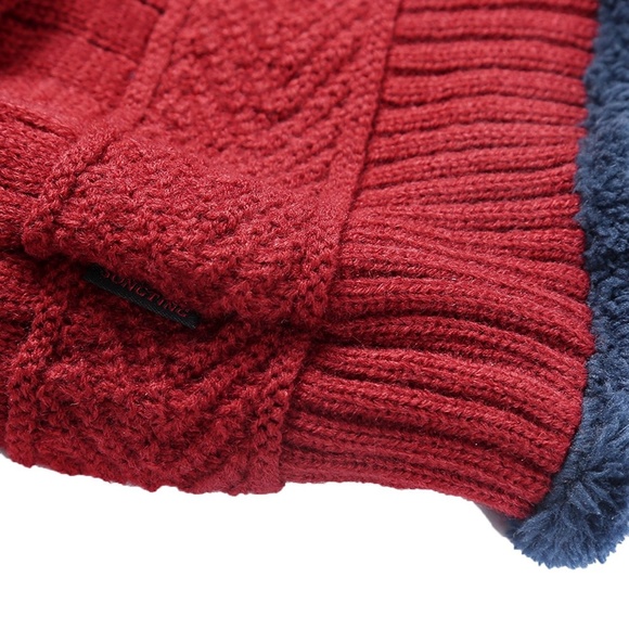 Winter Knitting Skull Cap Wool Slouchy Beanie Hat - Picture 5 of 8